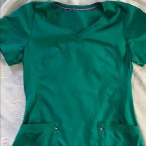 Hunter Green scrub top
